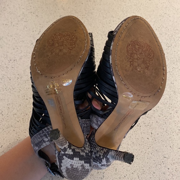Vince Camuto strappy snakeskin heels - Picture 10 of 16